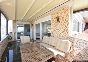 4+1 penthouse with an open view of the sea and the Alanya fortress