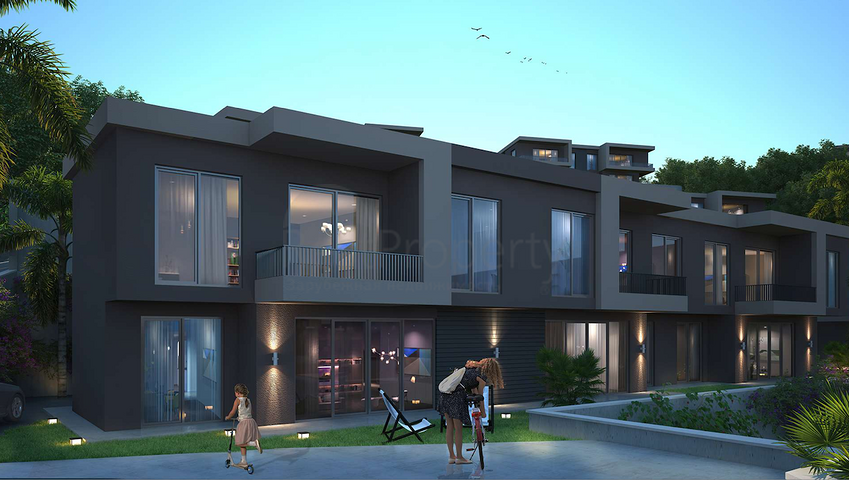 A new investment project surrounded by forests at the excavation stage in the Bogazichi area