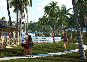 A new investment project surrounded by forests at the excavation stage in the Bogazichi area