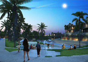 A new investment project surrounded by forests at the excavation stage in the Bogazichi area