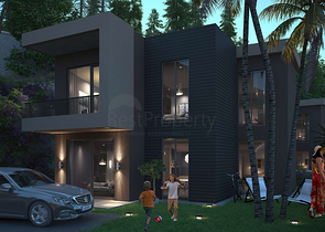 A new investment project surrounded by forests at the excavation stage in the Bogazichi area