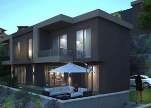 A new investment project surrounded by forests at the excavation stage in the Bogazichi area