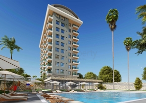 1+1 apartment in Mahmutlar district 