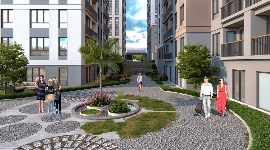 A project under construction on the shores of the Marmara Sea