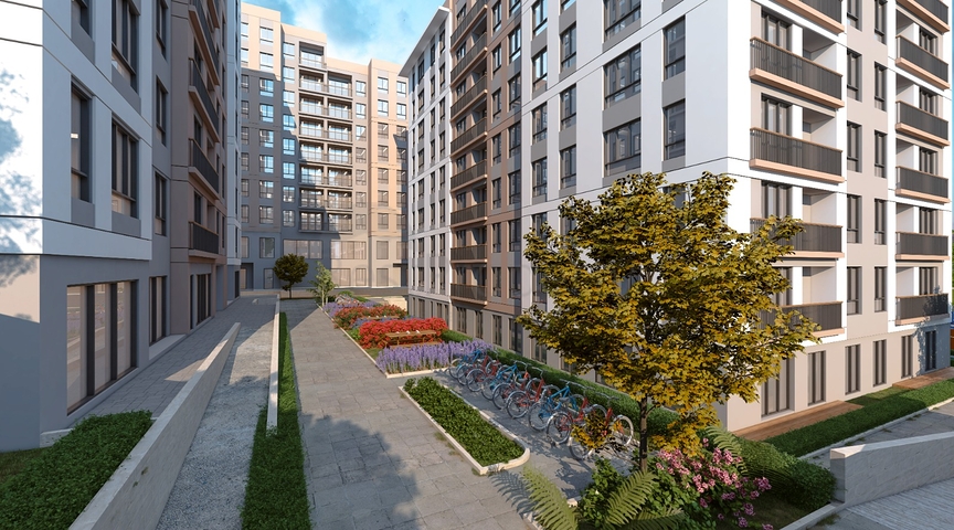 A project under construction on the shores of the Marmara Sea