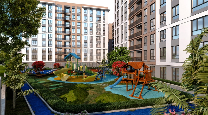 A project under construction on the shores of the Marmara Sea