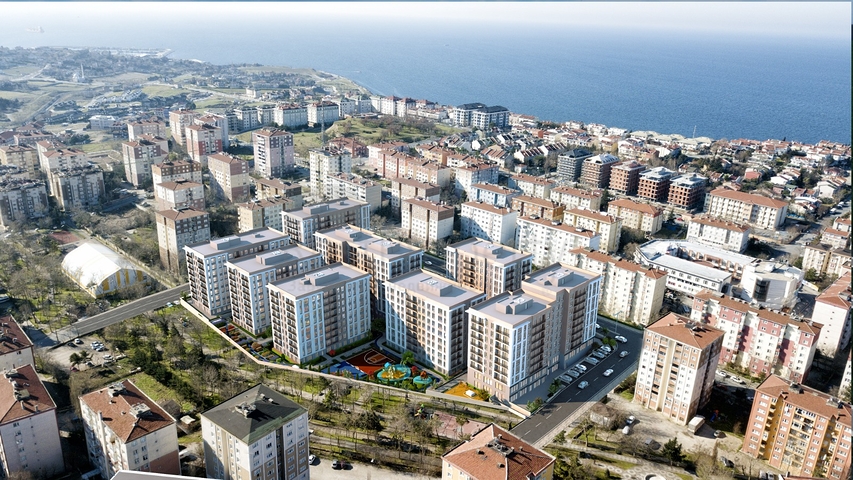 A project under construction on the shores of the Marmara Sea