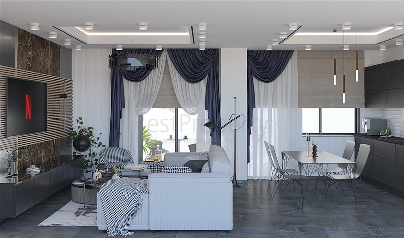 A new project in the Kestel area, 750 m from the sea