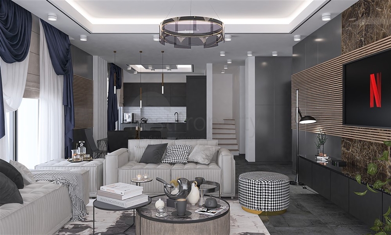 A new project in the Kestel area, 750 m from the sea