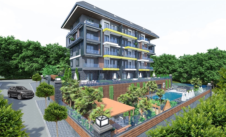 A new project in the Kestel area, 750 m from the sea