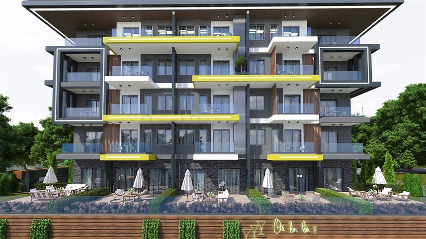 A new project in the Kestel area, 750 m from the sea