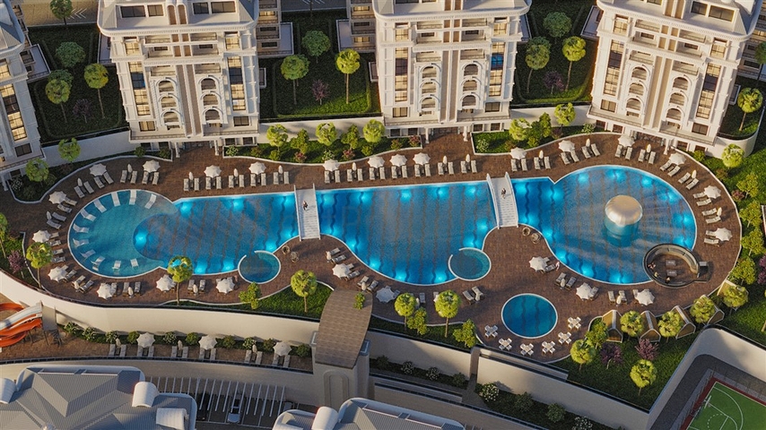 Long term installment payment - under construction project - Ciplakli / Alanya 