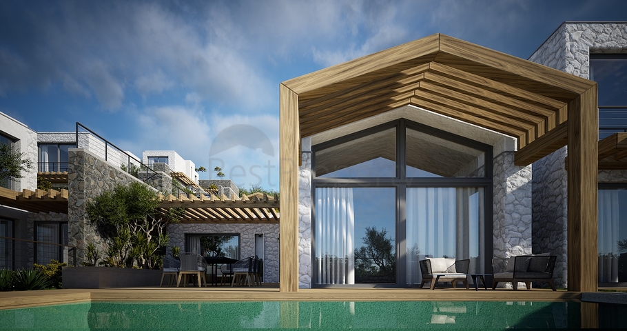 Detached villas with unique architecture in the Gyumyushlyuk area