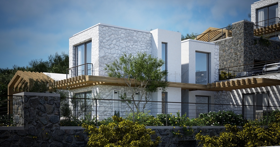 Detached villas with unique architecture in the Gyumyushlyuk area