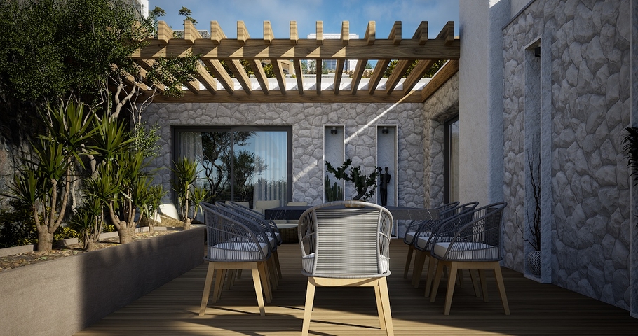 Detached villas with unique architecture in the Gyumyushlyuk area