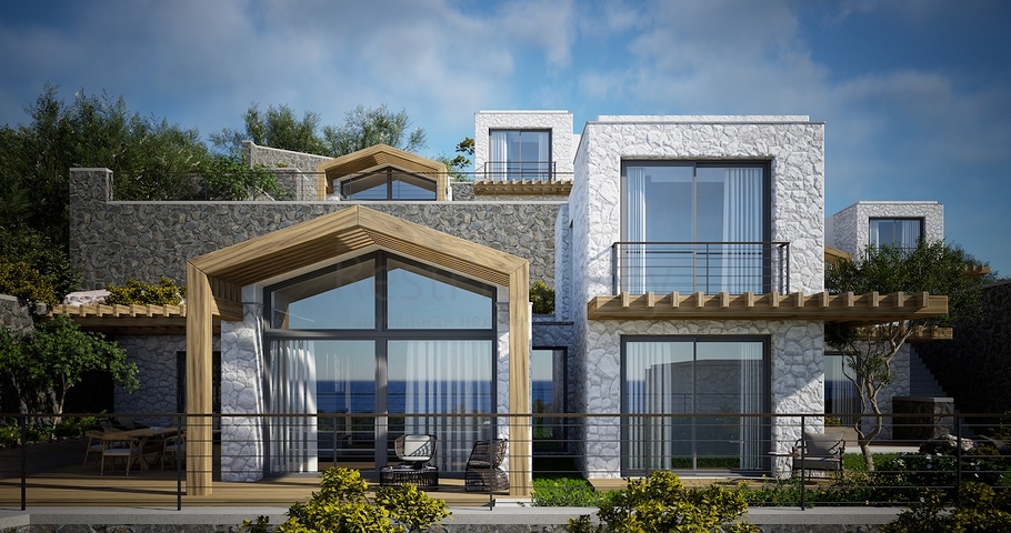 Detached villas with unique architecture in the Gyumyushlyuk area