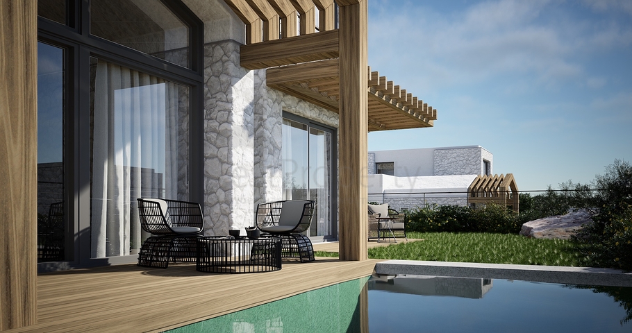 Detached villas with unique architecture in the Gyumyushlyuk area