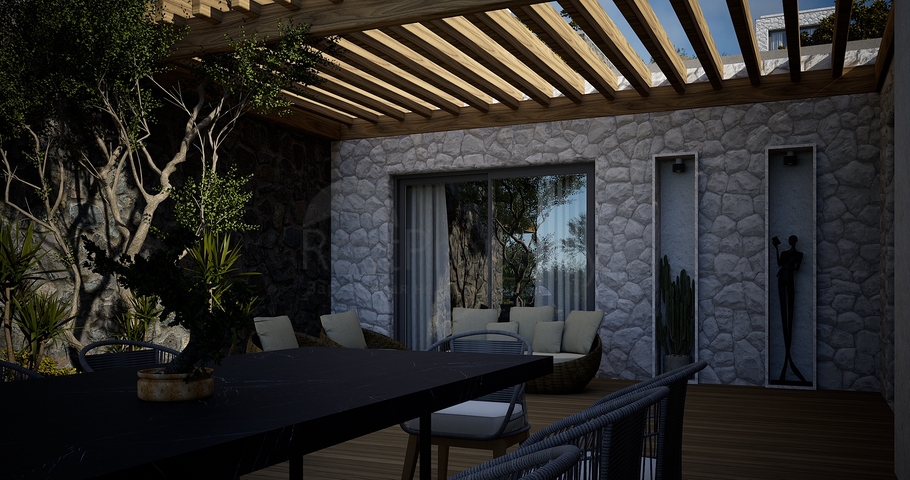 Detached villas with unique architecture in the Gyumyushlyuk area