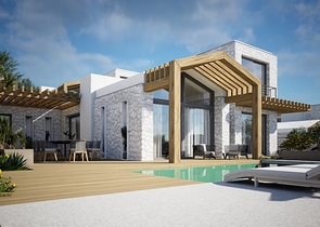 Detached villas with unique architecture in the Gyumyushlyuk area