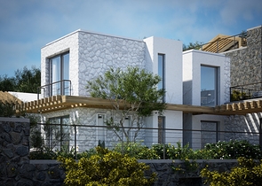 Detached villas with unique architecture in the Gyumyushlyuk area