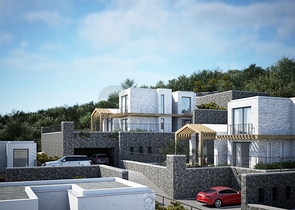 Detached villas with unique architecture in the Gyumyushlyuk area