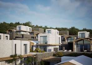 Detached villas with unique architecture in the Gyumyushlyuk area