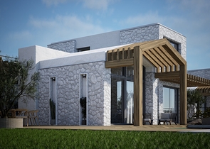 Detached villas with unique architecture in the Gyumyushlyuk area