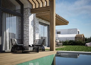 Detached villas with unique architecture in the Gyumyushlyuk area