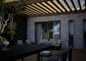 Detached villas with unique architecture in the Gyumyushlyuk area