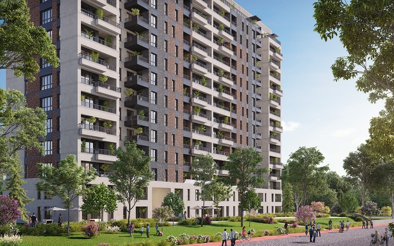 An investment project under construction from a well-known developer