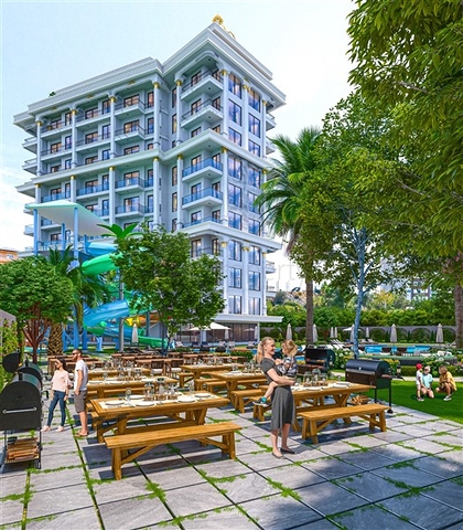 A new complex under construction in the Tosmur area