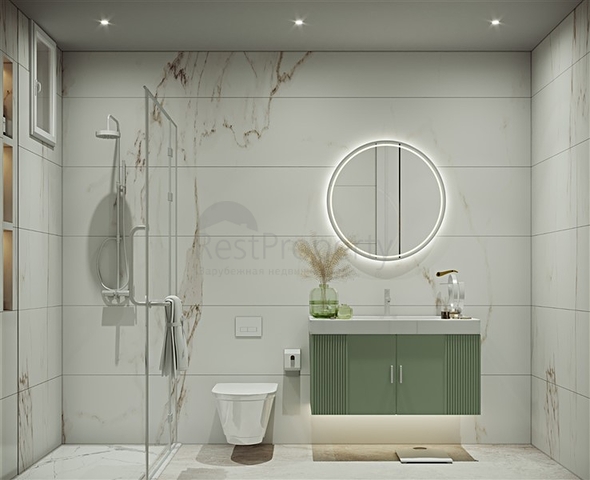 A new complex under construction in the Tosmur area