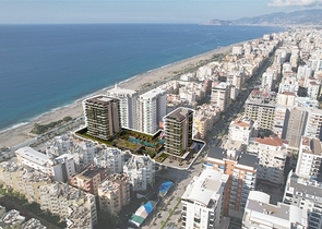 Beachfront complex - 1 bedroom apt - luxury life style - Mahmutlar / Alanya 