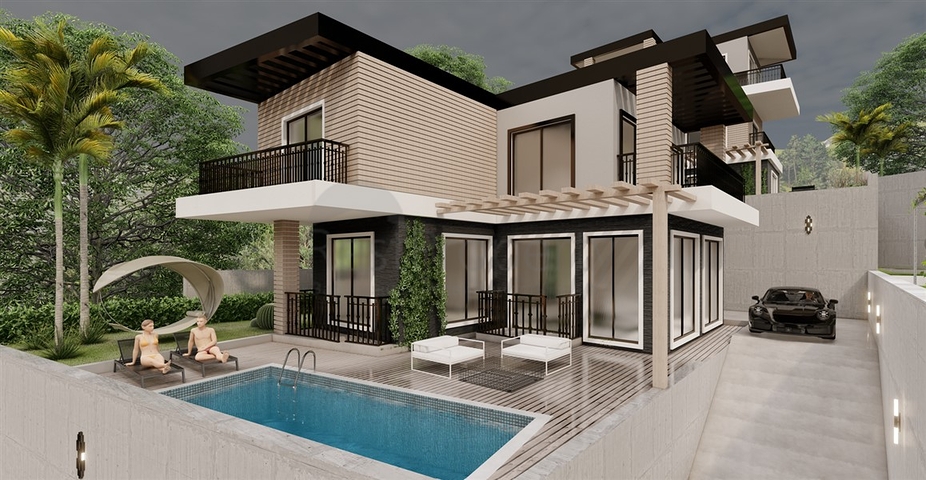 Villas in Cikcilli area with stunning panoramic views Villas in Cikcilli area with stunning panoramic views