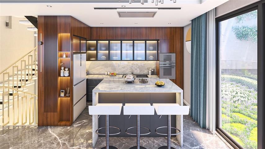 New villa project in the Bektash area in the very center of Alanya