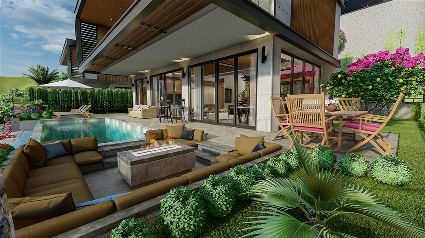 New villa project in the Bektash area in the very center of Alanya