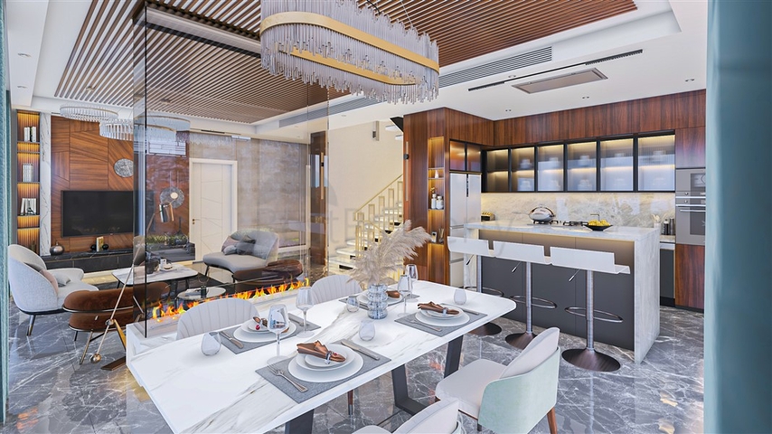 New villa project in the Bektash area in the very center of Alanya