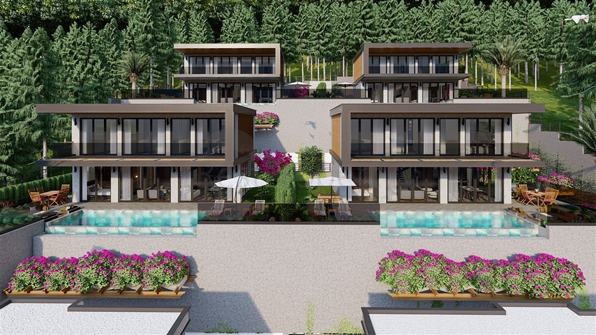 New villa project in the Bektash area in the very center of Alanya