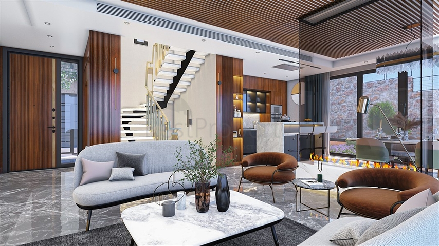 New villa project in the Bektash area in the very center of Alanya