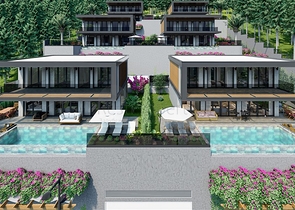 New villa project in the Bektash area in the very center of Alanya