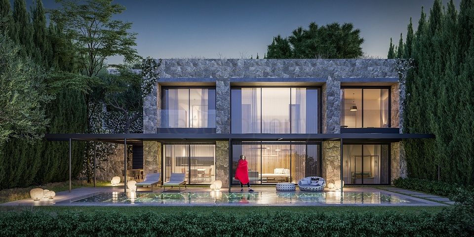 Stylish modern design villas with sea views in Yalikavak area