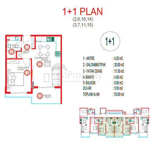 Luxury residential complex near the sea at the initial stage of construction
