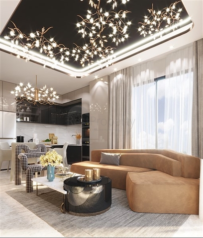 Luxury residential complex near the sea at the initial stage of construction