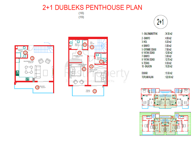 Luxury residential complex near the sea at the initial stage of construction