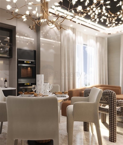 Luxury residential complex near the sea at the initial stage of construction