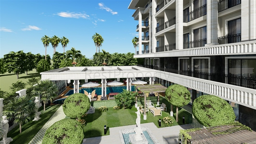 Luxury residential complex near the sea at the initial stage of construction