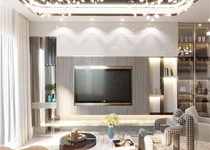 Luxury residential complex near the sea at the initial stage of construction