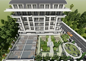 Luxury residential complex near the sea at the initial stage of construction