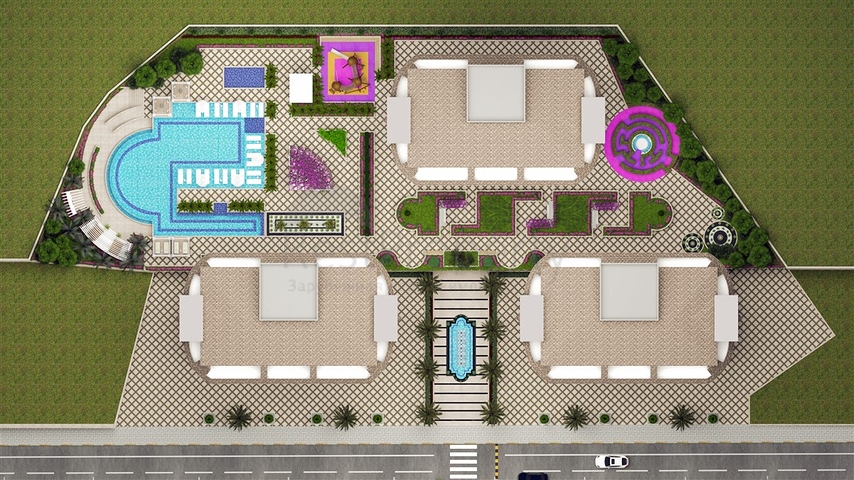 1+1 apartment from a well-known developer 200 m from the sea in the Tosmur area