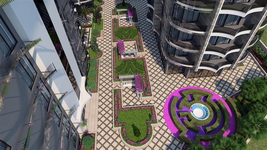 1+1 apartment from a well-known developer 200 m from the sea in the Tosmur area